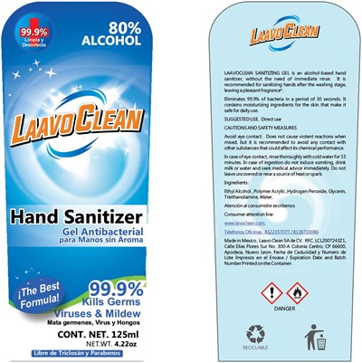 125 mL Label (125 mL Sin Aroma)